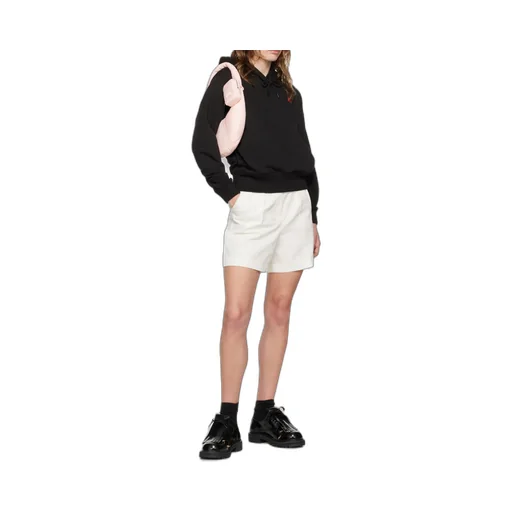 Logo Embroidered Drawstring Hoodie