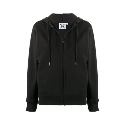 Logo Print Zip Hoodie