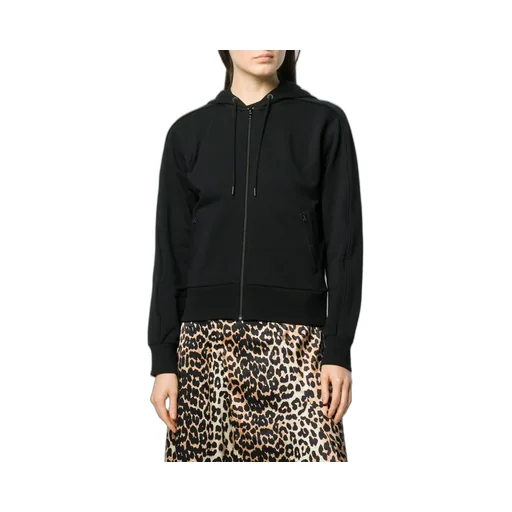 Rear Logo Print Zipped Hoodie