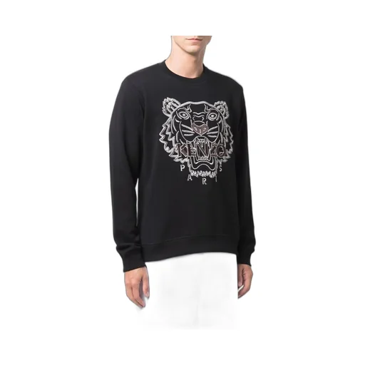 Embroidered-Tiger Sweatshirt