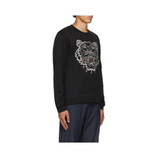Embroidered-Tiger Sweatshirt