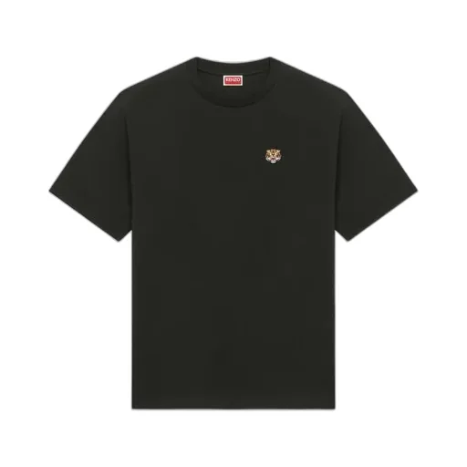 Lucky Tiger Embroidered Crewneck T-Shirt