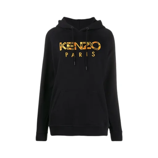 Logo Embroidered Hooded Sweater