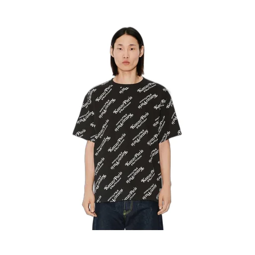 All-Over Logo Printed Crewneck T-Shirt
