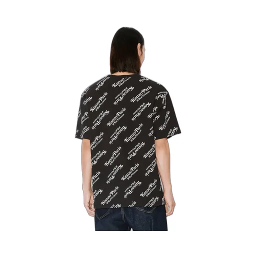 All-Over Logo Printed Crewneck T-Shirt