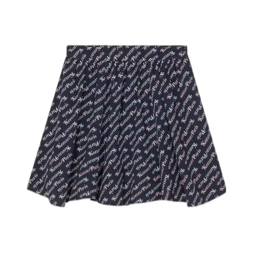 Allover Logo Printed Mini Skirt