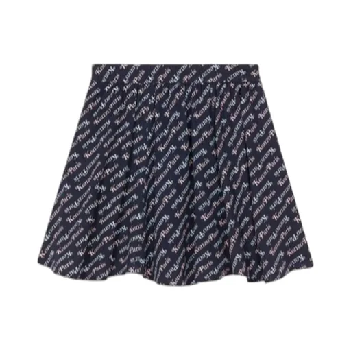 Allover Logo Printed Mini Skirt