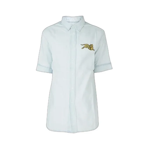 Tiger Embroidered Patch Shirt
