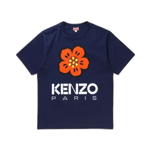 Boke Flower Printed Crewneck T-Shirt