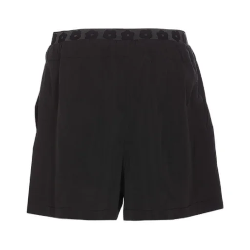 Boke Flower Embroidered Drawstring Shorts