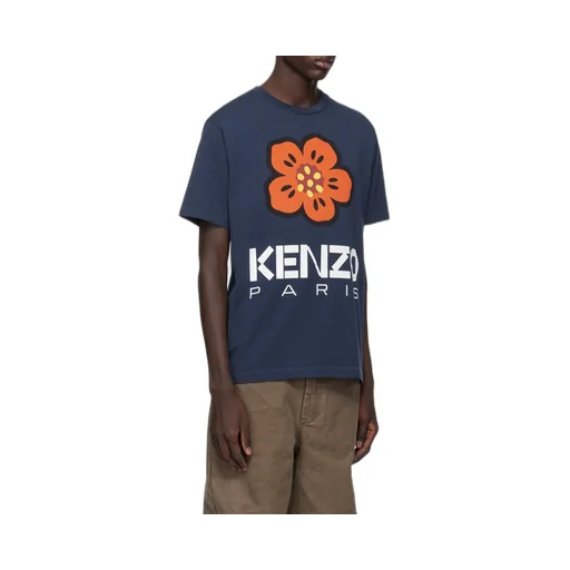 Boke Flower Printed Crewneck T-Shirt