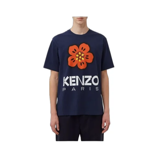 Boke Flower Printed Crewneck T-Shirt