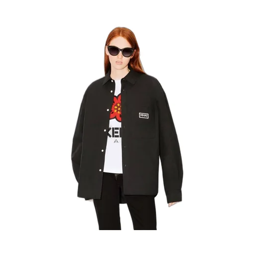 Logo Patch Buttoned Padded Shirt