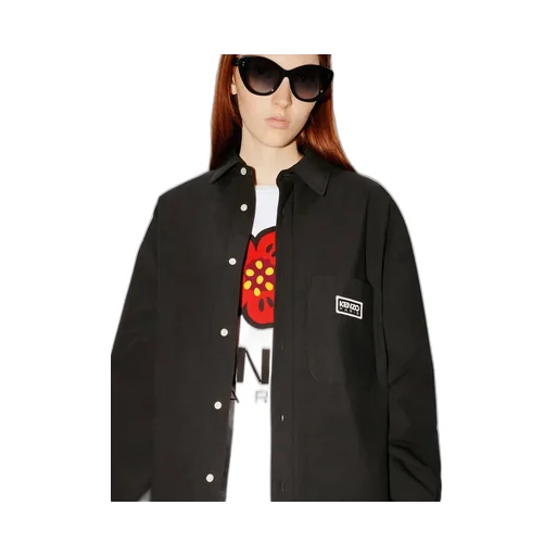 Logo Patch Buttoned Padded Shirt