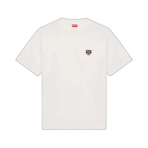 Lucky Tiger Embroidered Crewneck T-Shirt