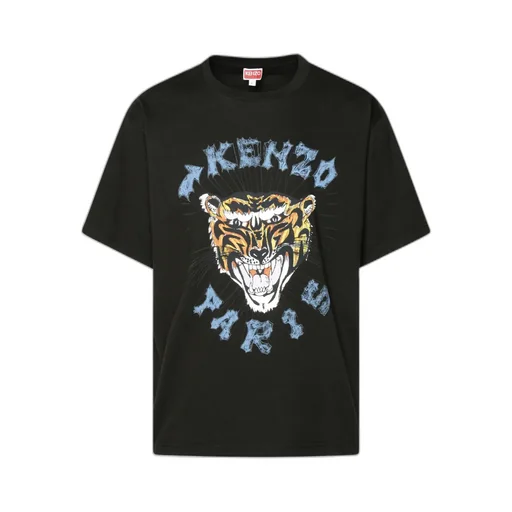 Logo Tiger Printed Crewneck T-Shirt