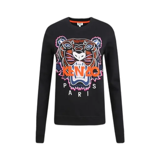 Logo Tiger Head Embroidered Sweater