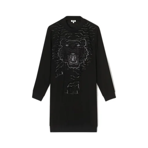 Tiger Head Embroidered Dress
