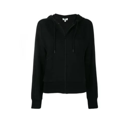 Rear Logo Print Zipped Hoodie
