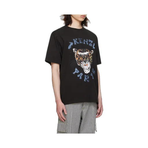 Logo Tiger Printed Crewneck T-Shirt