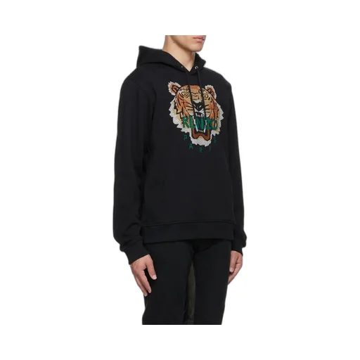 Cross Stitch Tiger Logo Hoodie