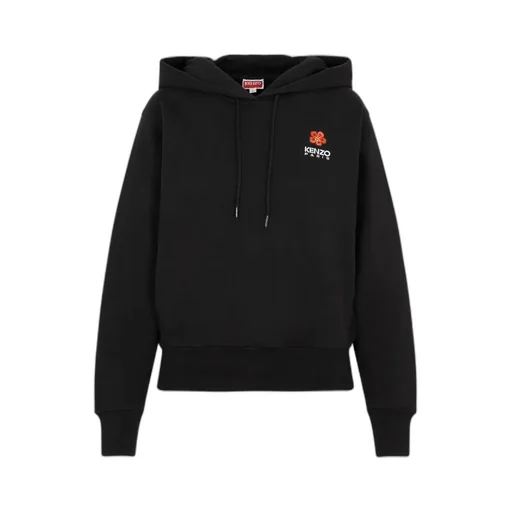 Boke Flower Logo Embroidered Drawstring Hoodie