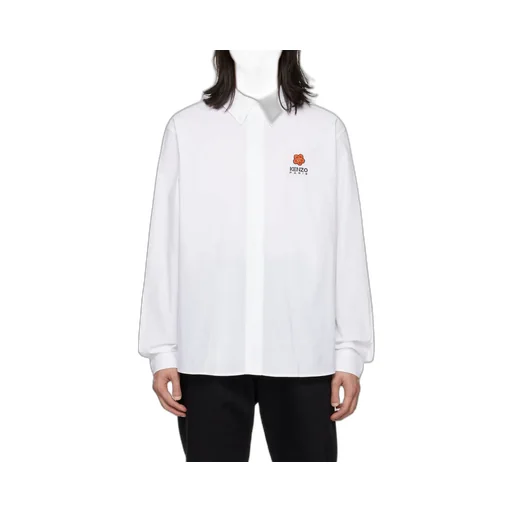 Boke Flower Embroidered Buttoned Shirt