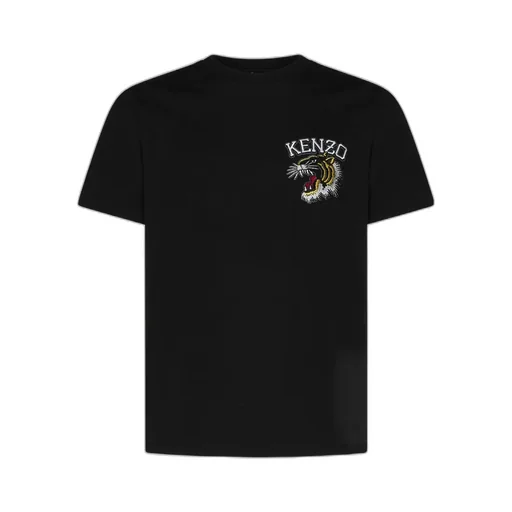 Tiger Embroidered Crewneck T-Shirt