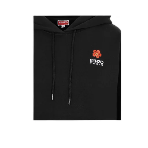 Boke Flower Logo Embroidered Drawstring Hoodie