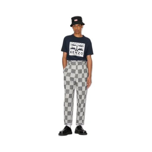 Patchwork Tailored Trousers