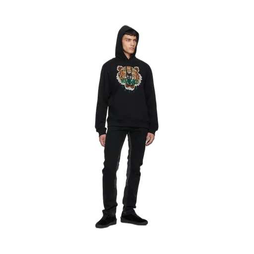 Cross Stitch Tiger Logo Hoodie