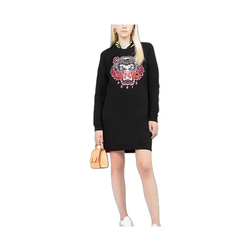 Logo Embroidered Mini Dress