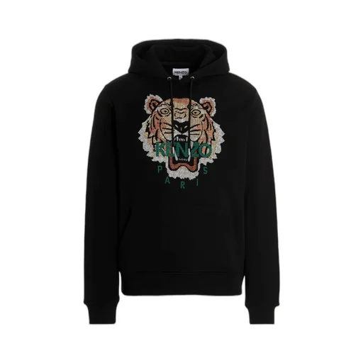 Cross Stitch Tiger Logo Hoodie