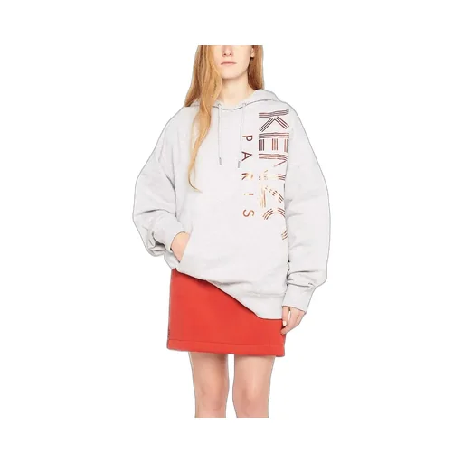 Letter Logo Printed Hooded Sweater
