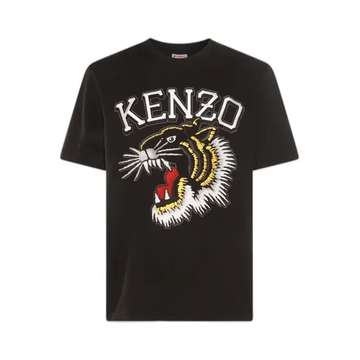 Tiger Embroidered Crewneck T-Shirt
