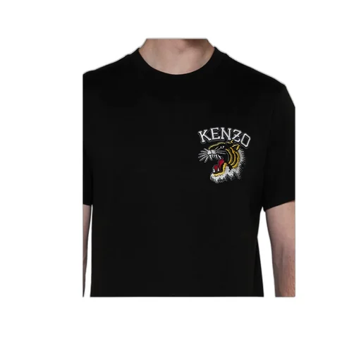 Tiger Embroidered Crewneck T-Shirt