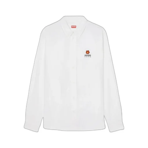Boke Flower Embroidered Buttoned Shirt