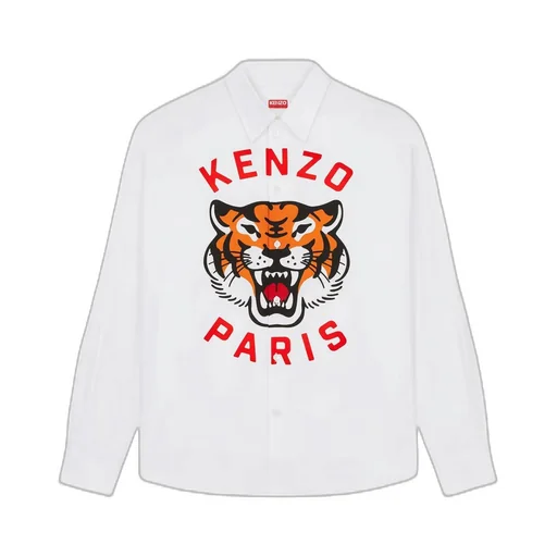 Logo Tiger Printed Buttoned Shirt
