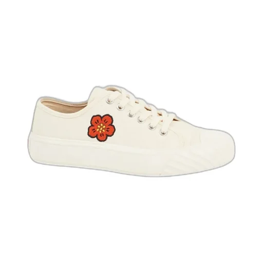 Boke Flower Motif Lace-Up Sneakers