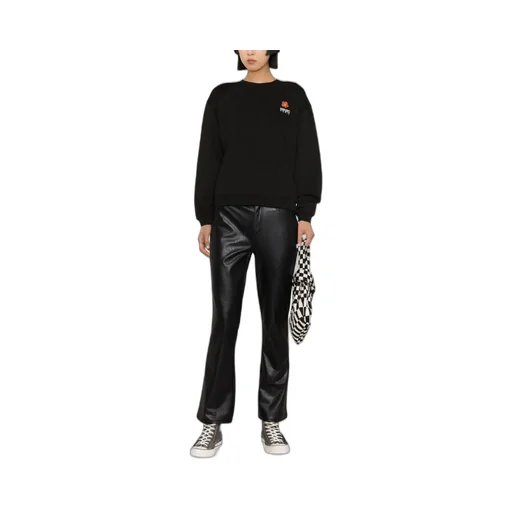 Boke Flower Logo Embroidered Crewneck Sweatshirt