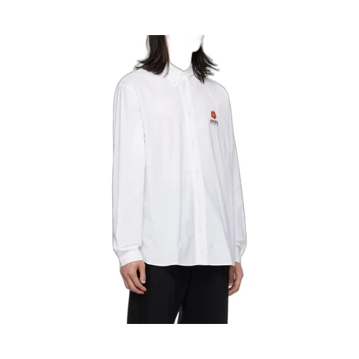 Boke Flower Embroidered Buttoned Shirt