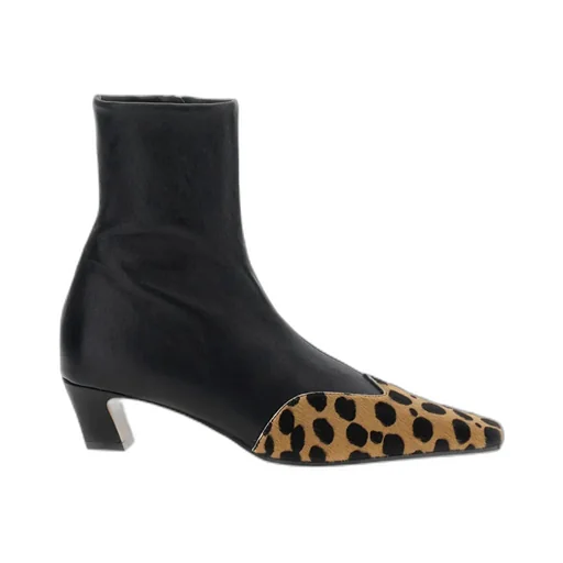 Nevada Hyena-Print Square Toe Boots
