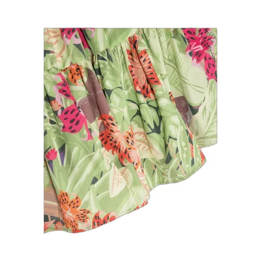 Floral Printed High Waist Skirt