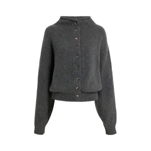 Nelya Long-Sleeved Ribbed Cardigan