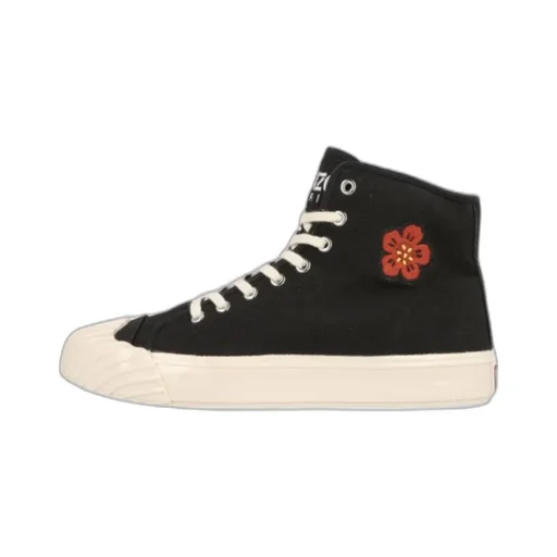 Boke Flower Embroidered High-Top Sneakers