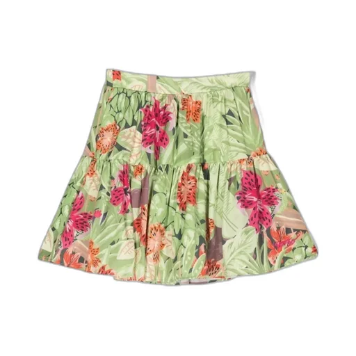 Floral Printed High Waist Skirt