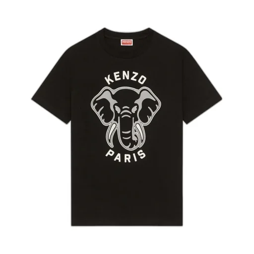 Loose-Fit Varsity Jungle Elephant T-Shirt