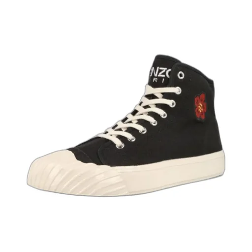 Boke Flower Embroidered High-Top Sneakers