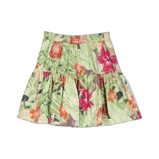 Floral Printed High Waist Skirt