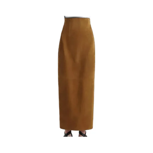 Suede Maxi Skirt